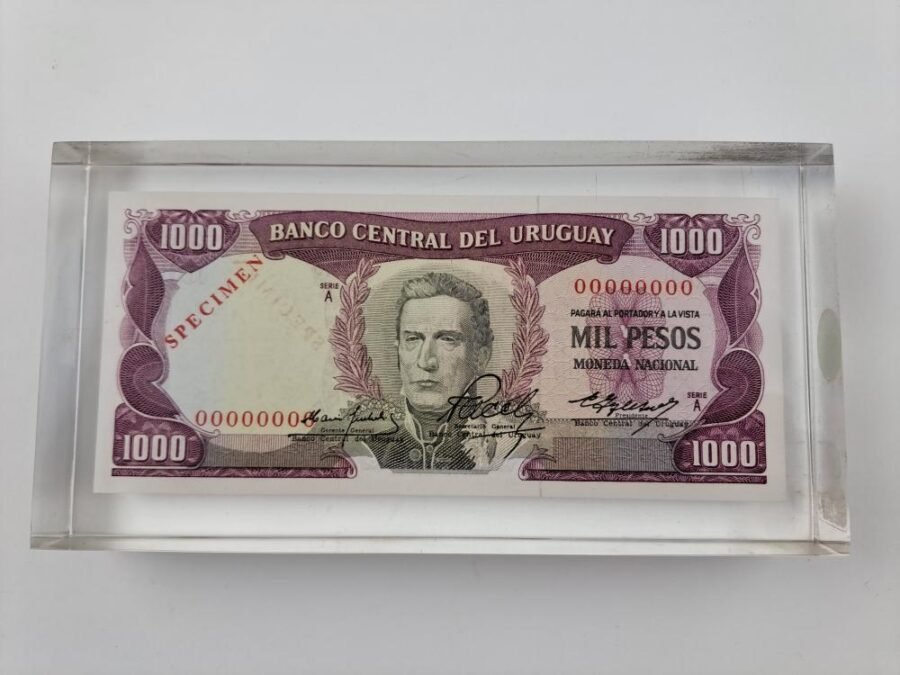 Uruguay Billete Specimen 1.000 pesos