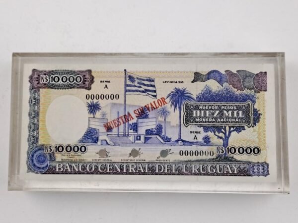 Uruguay Billete Specimen N$ 10.0000