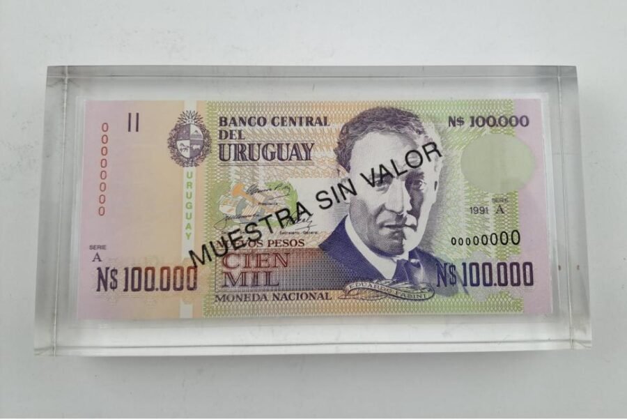 Uruguay Billete Specimen 1991