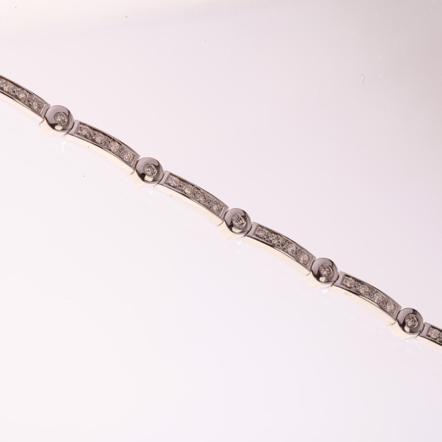 Pulsera en oro 18 K y brillantes - Imagen 3