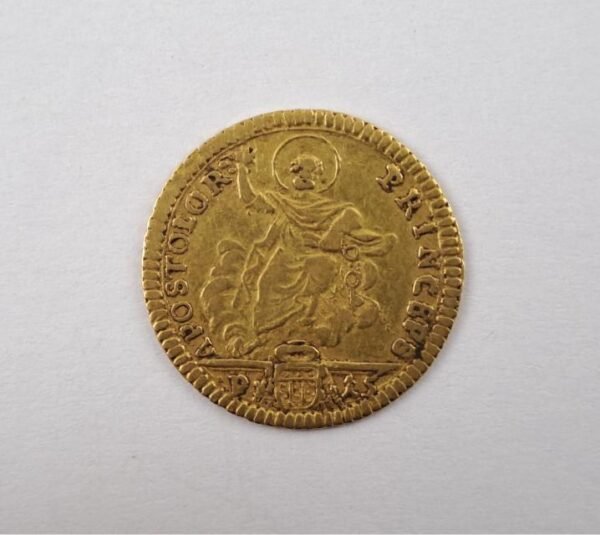 Vaticano 1784 15 paoli o mezza doppia de oro