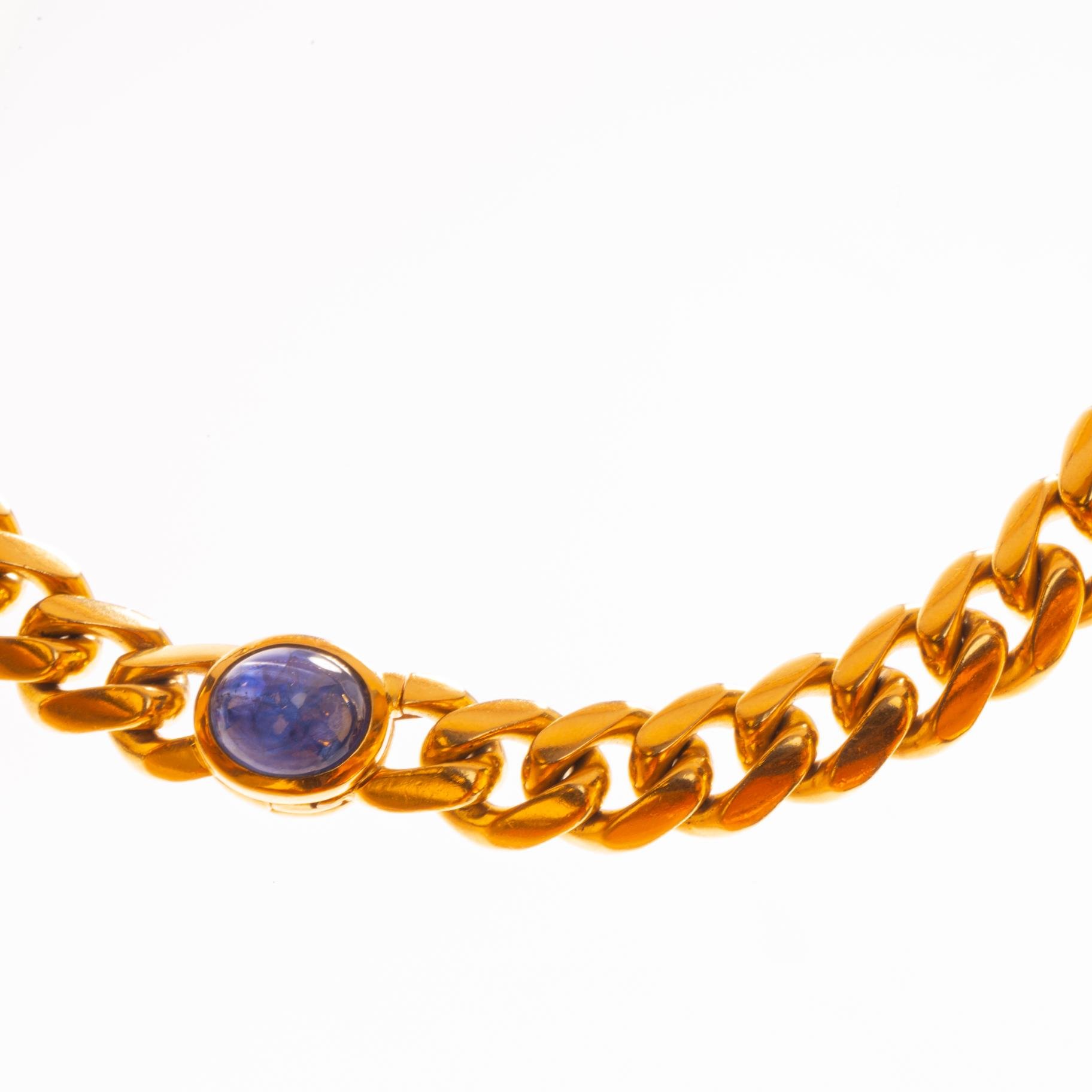 Gargantilla en oro 18 K y zafiro - Imagen 2