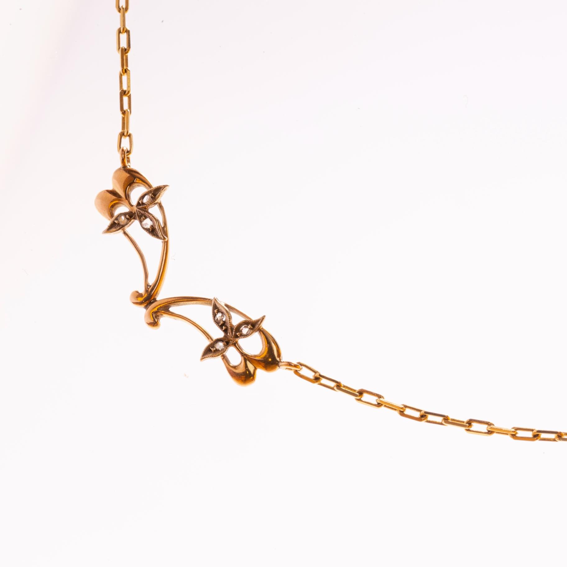 Gargantilla en oro 18 K y diamantes - Imagen 3