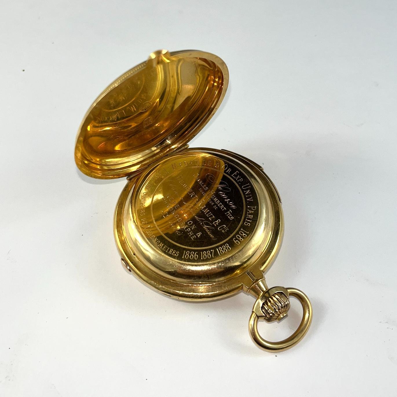 Reloj de bolsillo en oro 18 K - Imagen 4