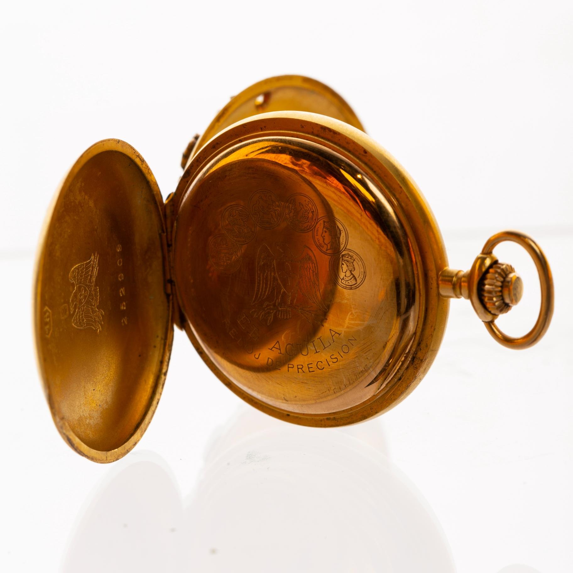 Reloj chatelaine en oro 18 K - Imagen 2