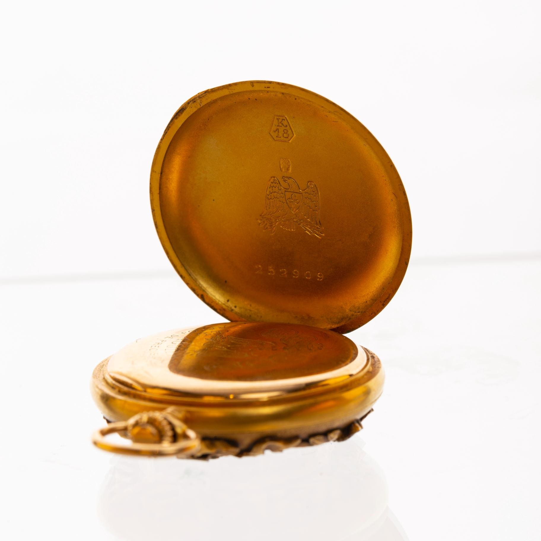 Reloj chatelaine en oro 18 K - Imagen 4