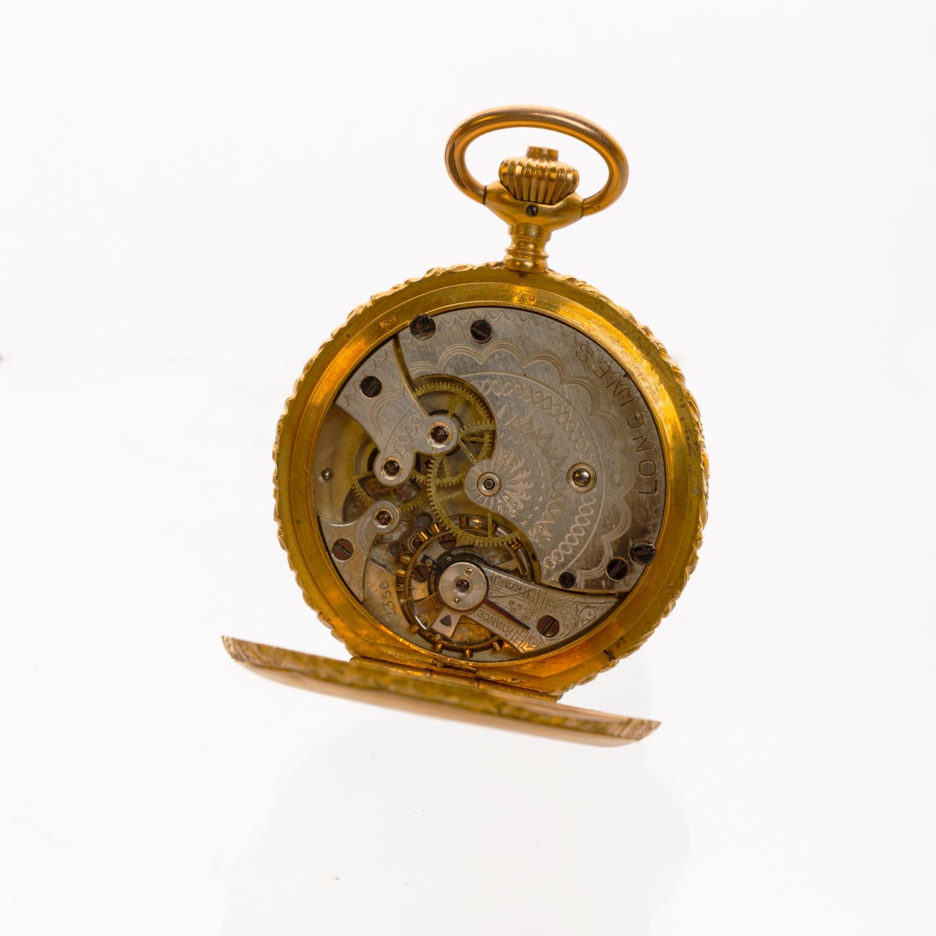 Reloj de bolsillo Longines en oro 18 K - Imagen 4