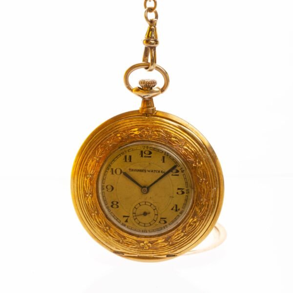 Reloj de bolsillo Tavannes Watch Company en oro 18 K