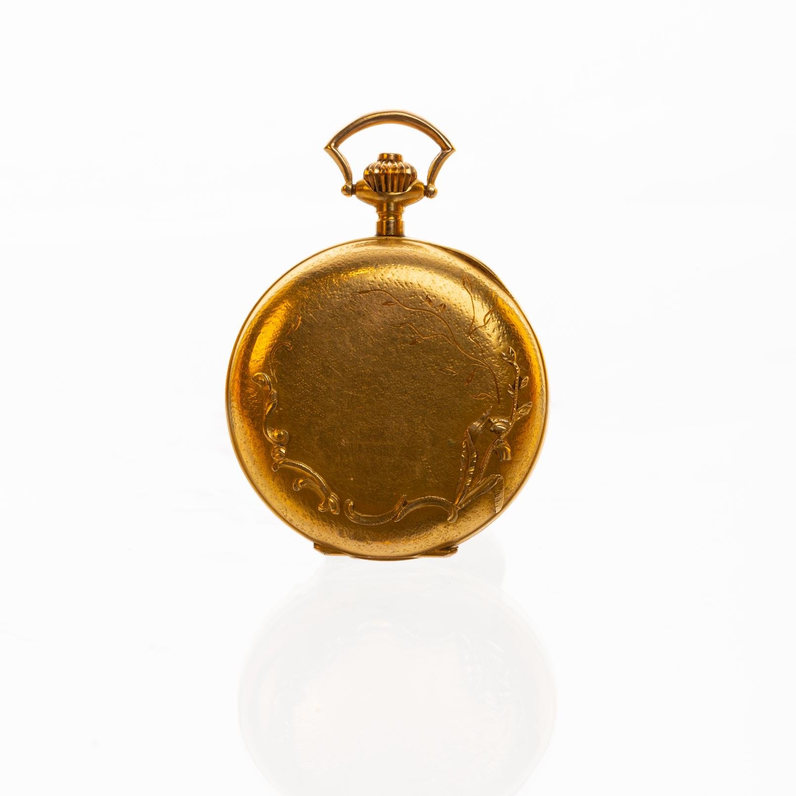 Reloj chatelaine en oro 18 K - Imagen 4