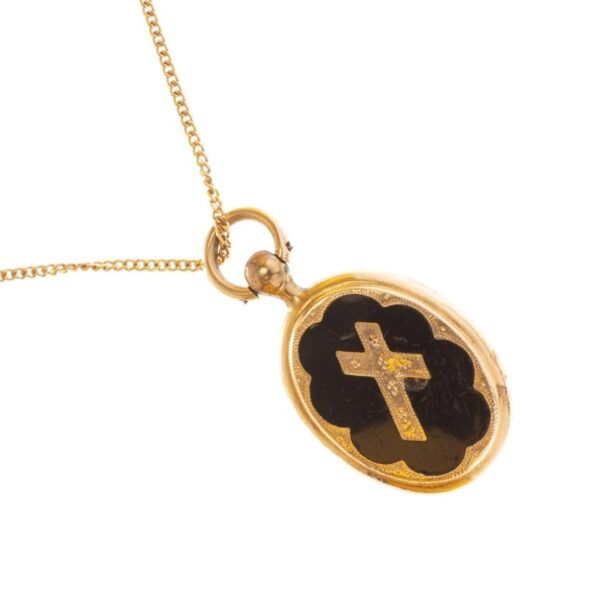 Colgante en oro 18 K y esmalte