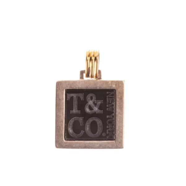 Colgante Tiffany & Co en plata 925 y ónix