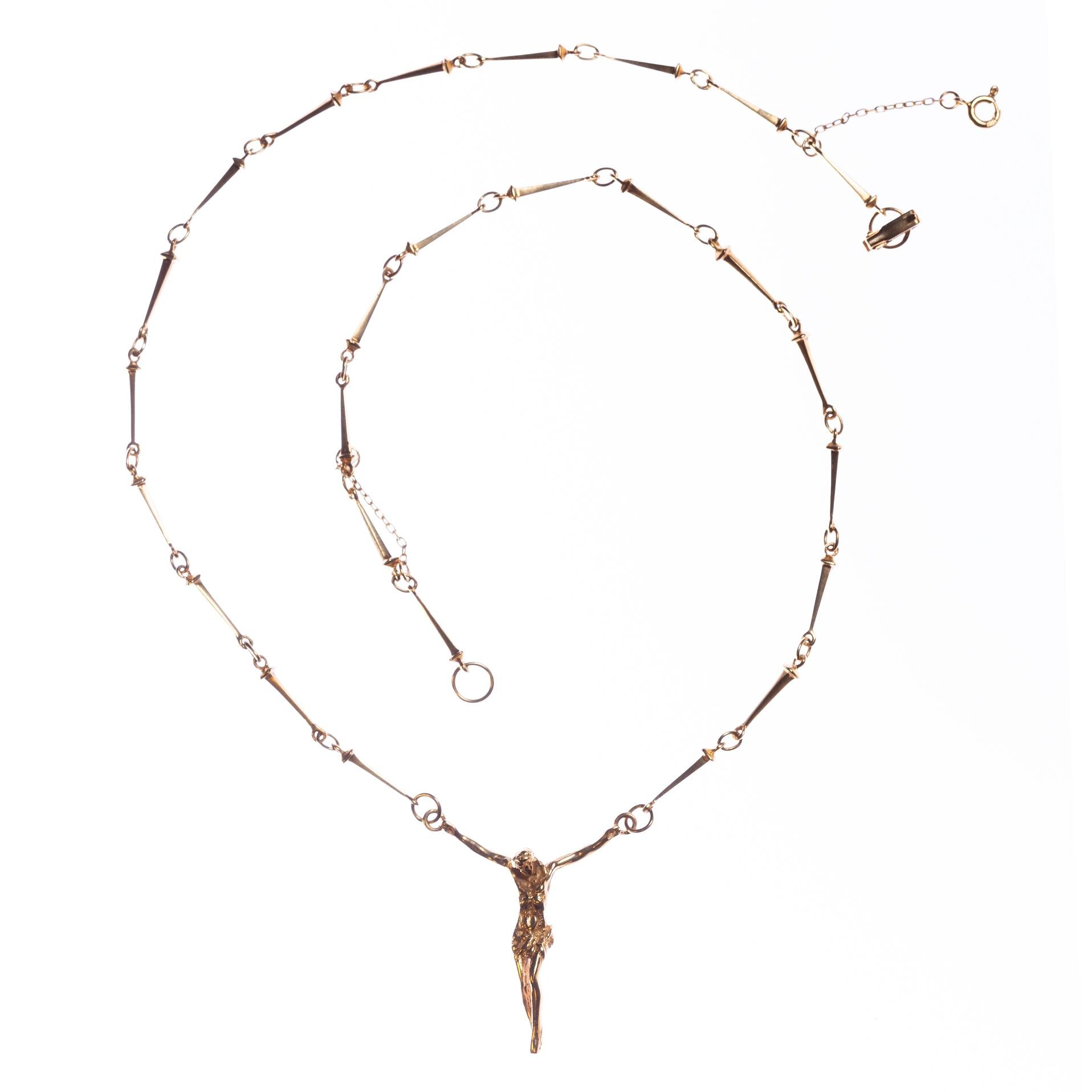 Cadena con crucifijo en oro 18 K de Salvador Dalí
