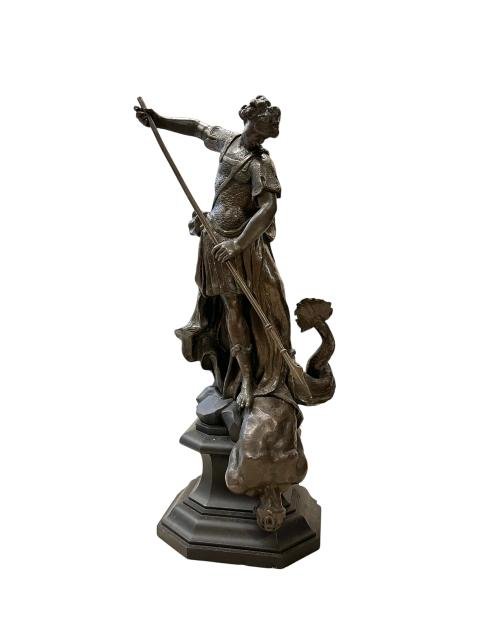 Escultura en bronce "San Jorge"