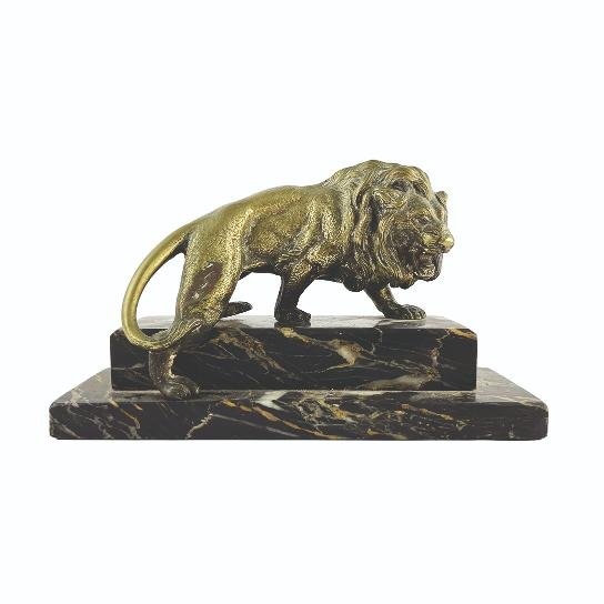 Escultura en bronce "León"