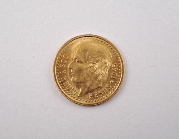 México 1945 2 y medio pesos de oro