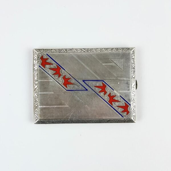 Cigarrera art decó en plata