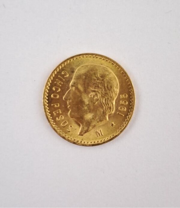 México 1955 5 pesos de oro