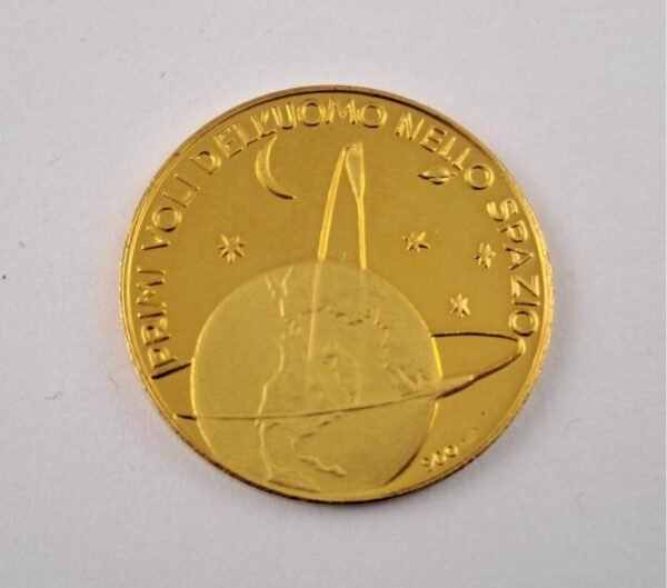 Medalla de oro Yuri Gagarin y Alan Shepard astronautas