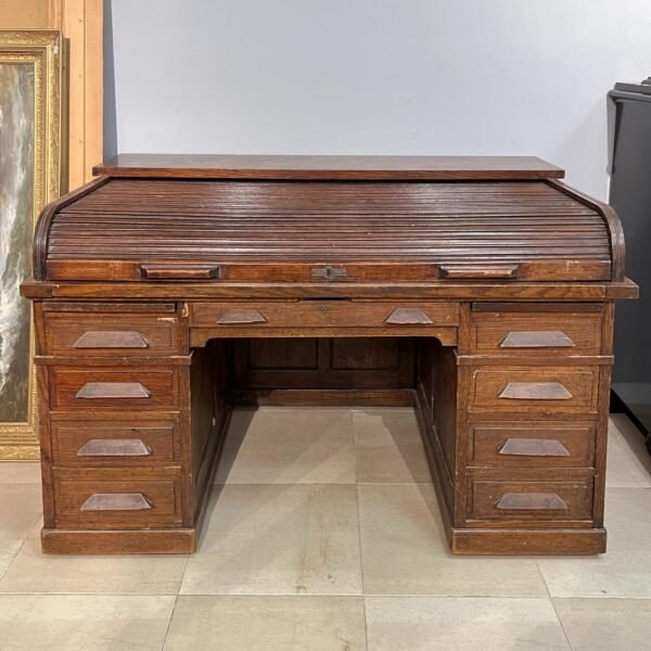 Escritorio cortina en roble