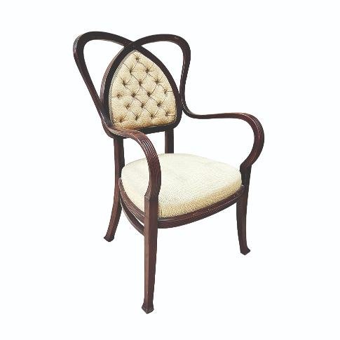 Juego de sillón y silla art nouveau