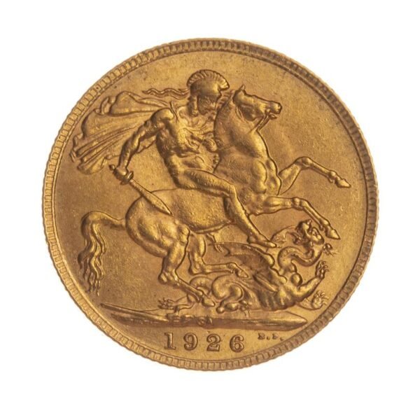 Moneda de una libra en oro
