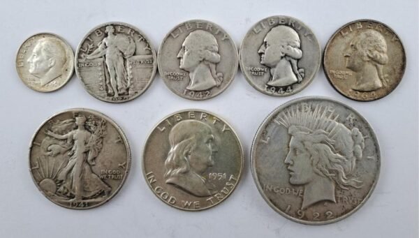 Estados unidos 8 monedas de plata