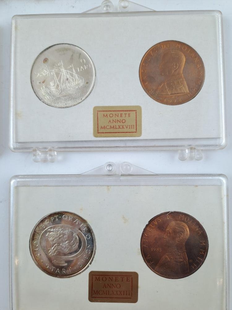 Orden de Malta 6 Set de 2 monedas plata y bronce - Imagen 7