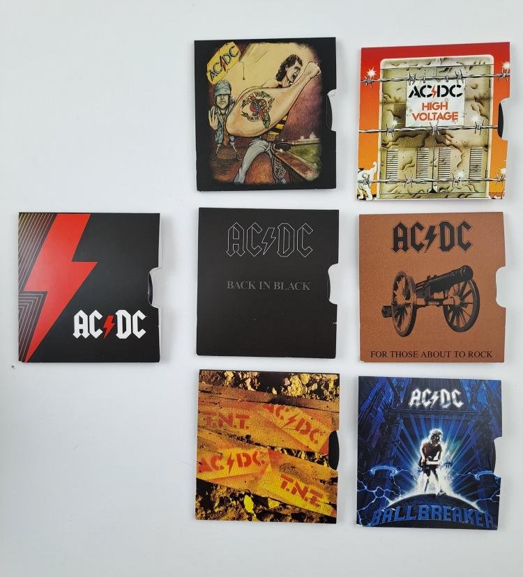 Australia AC DC set 7 monedas homenaje a 6 díscos - Imagen 14