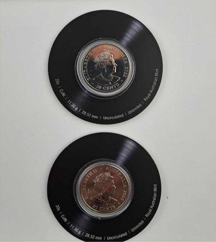 Australia AC DC set 6 monedas homenaje a 5 albums - Imagen 4
