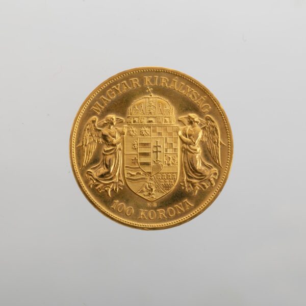 Moneda austrohúngara en oro 100 coronas