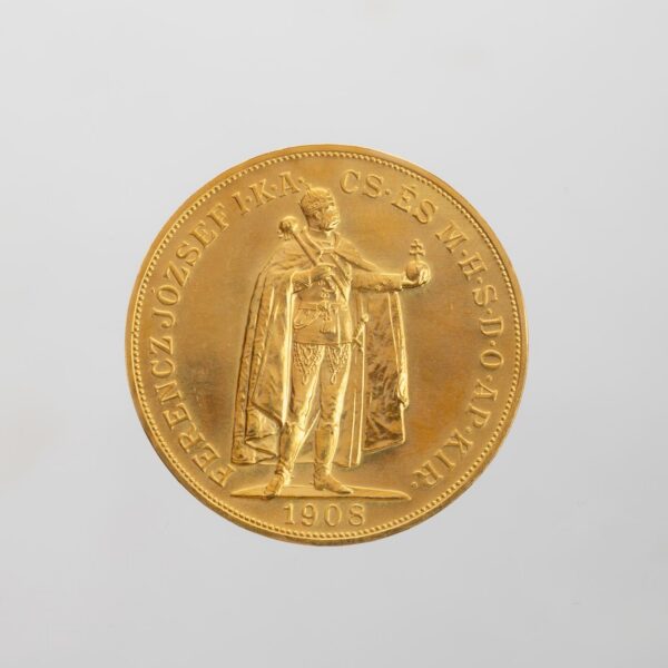 Moneda austrohúngara en oro 100 coronas