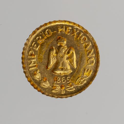 Moneda mexicana en oro 1/2 peso