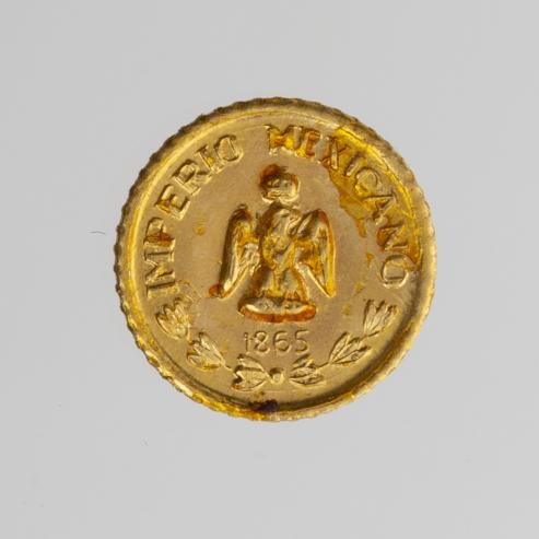 Moneda mexicana en oro 1/2 peso