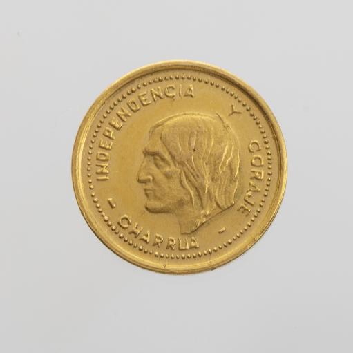 Medalla uruguaya en oro